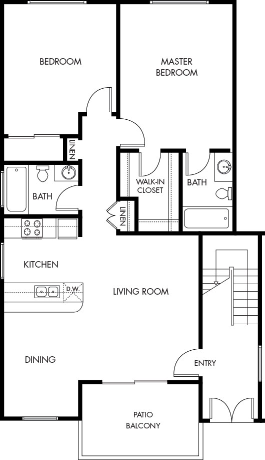 2 Bedroom 2 Bath 2 Bedroom 2 Bath